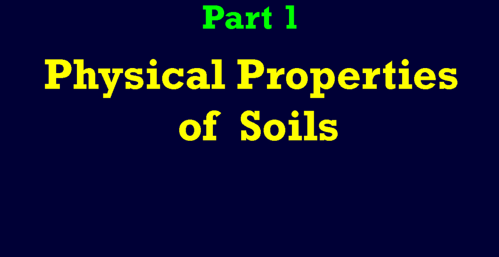 physical properties of soil